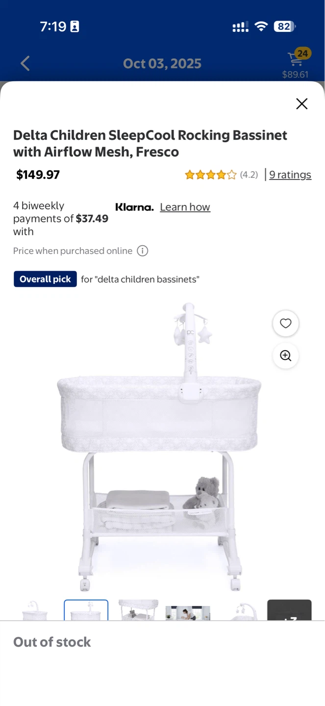 Delta Children Bassinet with Airflow Mesh - photo 4