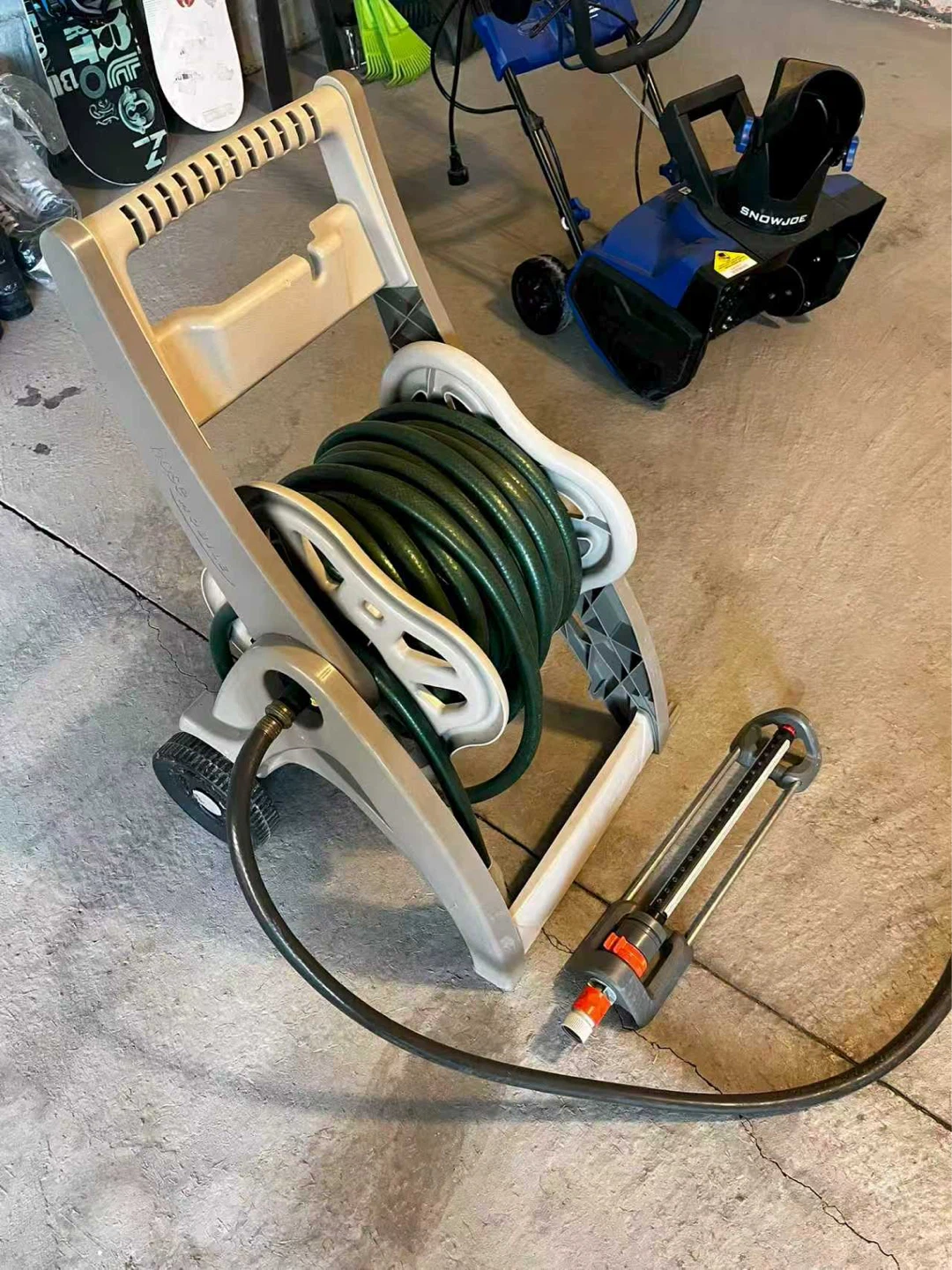 Garden Hose Reel Cart with Hose - photo 4