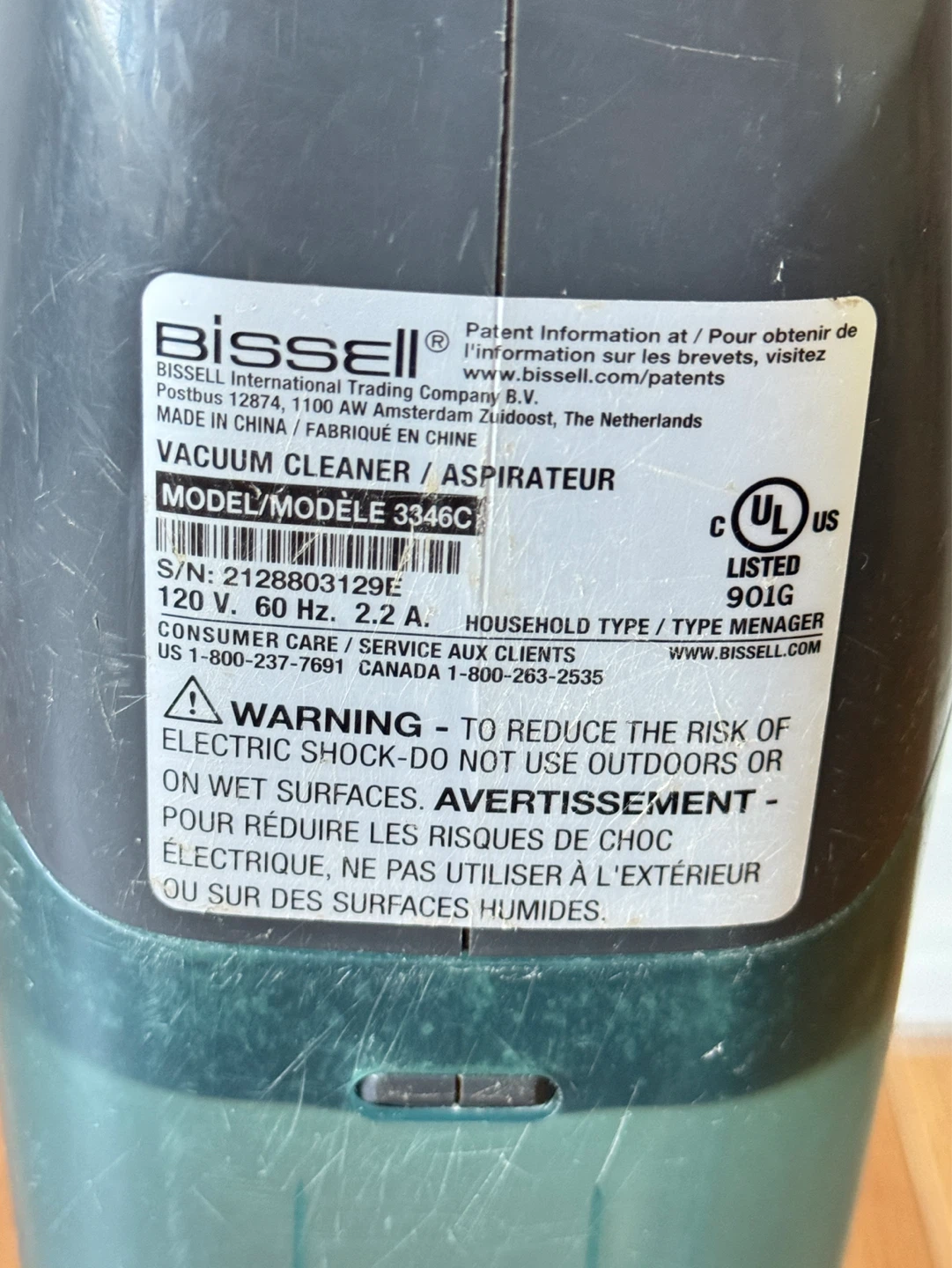 Bissell 3346C Vacuum Cleaner - photo 3
