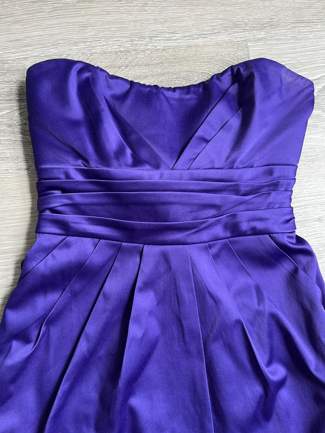 Purple Strapless A-line Dress, Size XS - photo 2