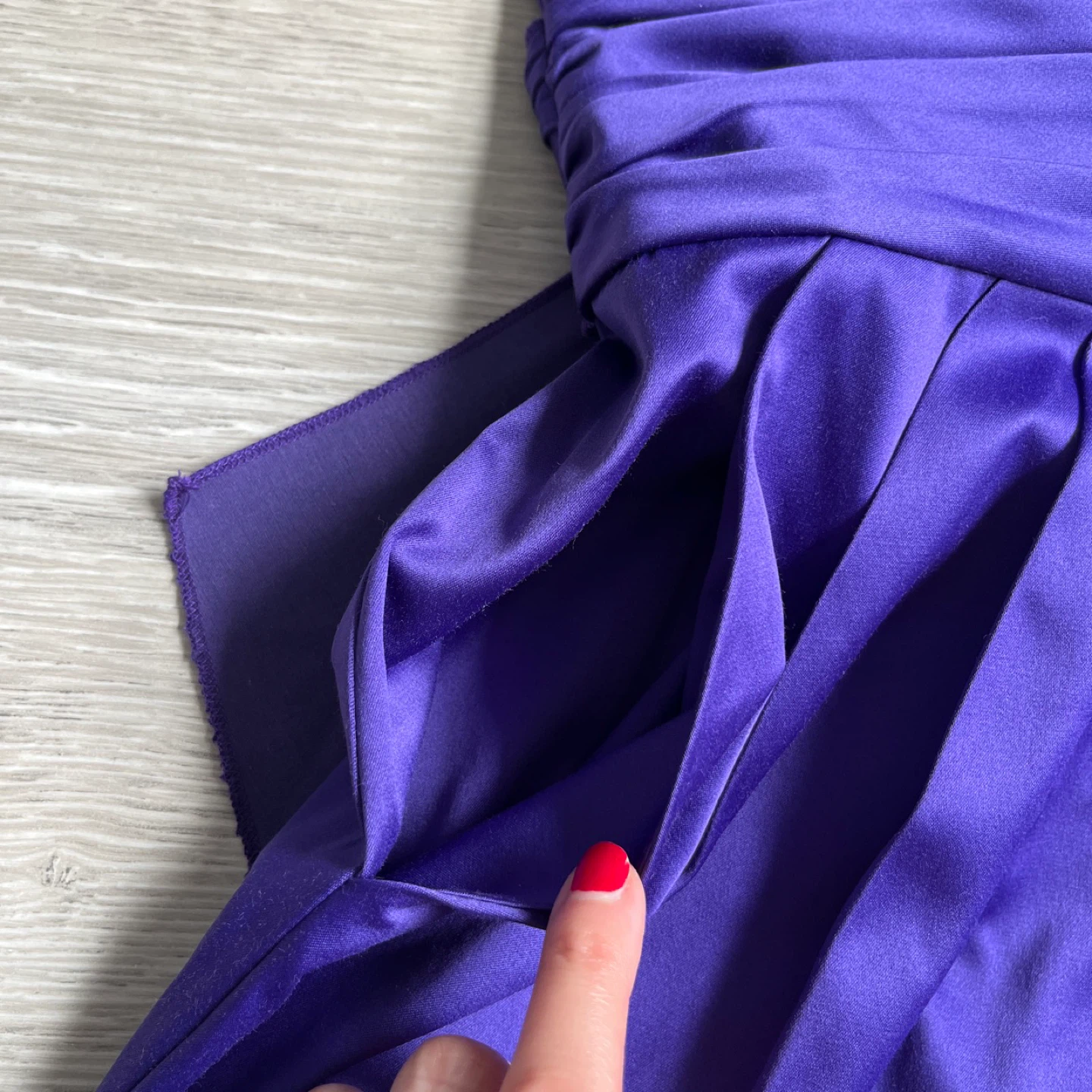 Purple Strapless A-line Dress, Size XS - photo 5