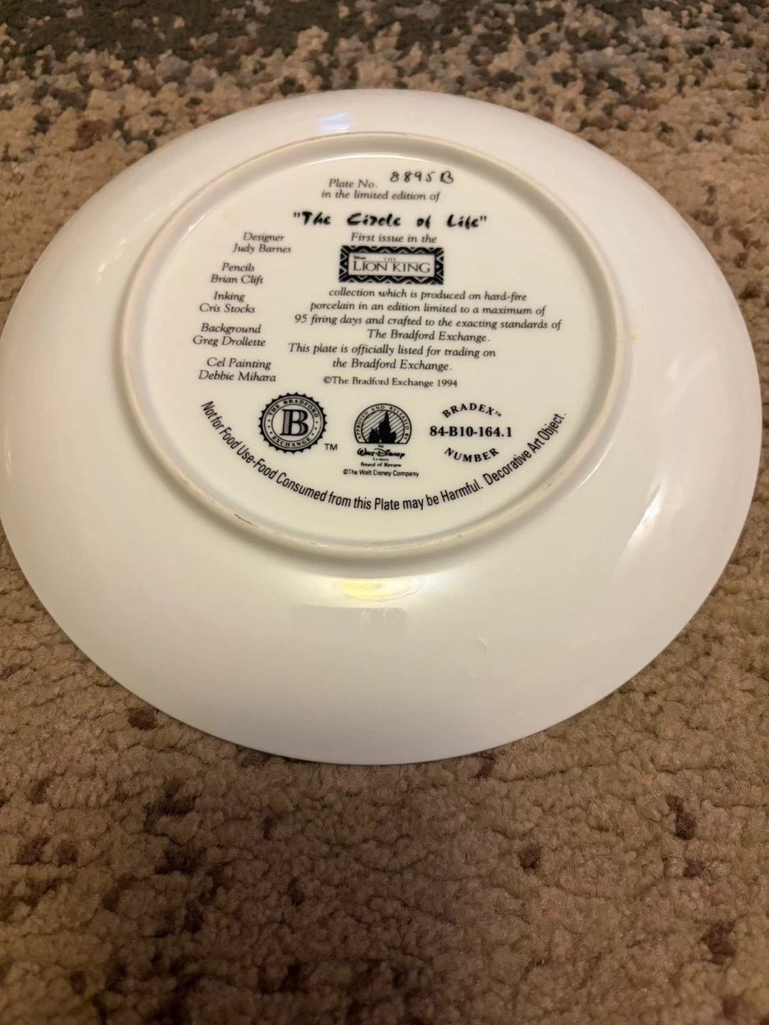 The Lion King "The Circle of Life" Collector's Plate - photo 2