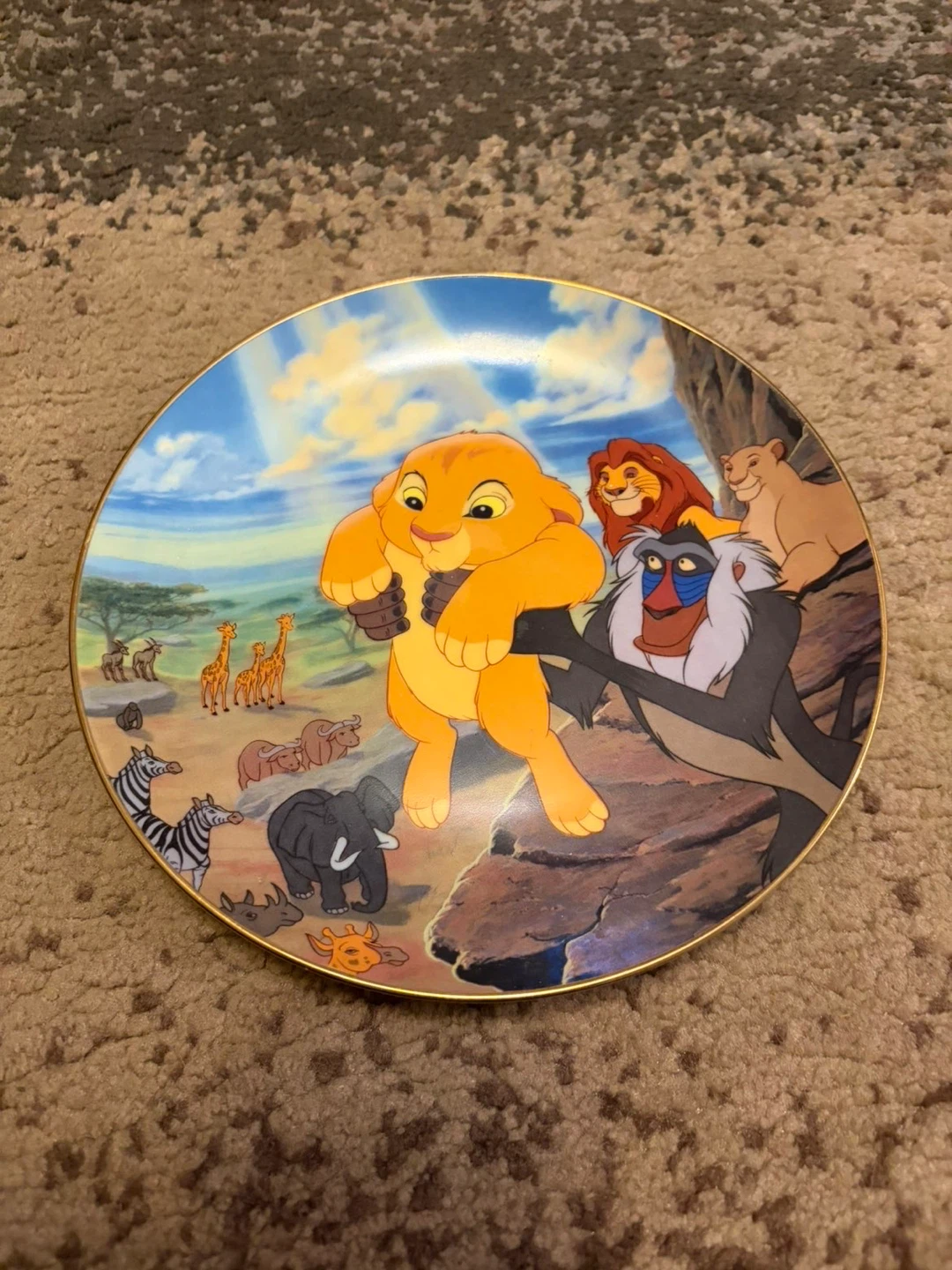The Lion King "The Circle of Life" Collector's Plate