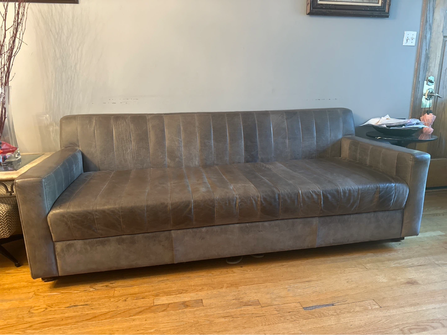 Brown Leather Sofa