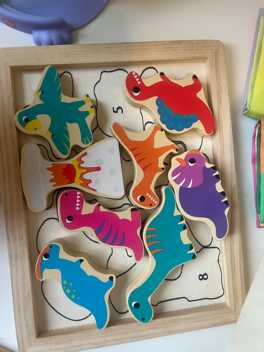 Wooden Dinosaur Puzzle for Kids - photo 2