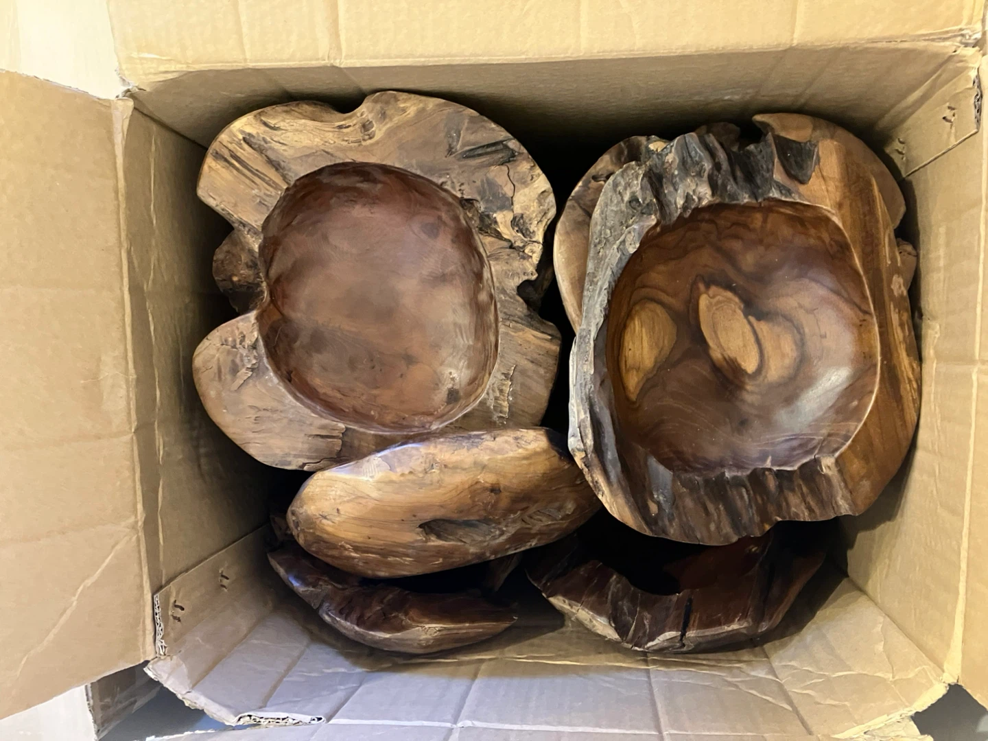 Teak Wood Bowls - Various Sizes