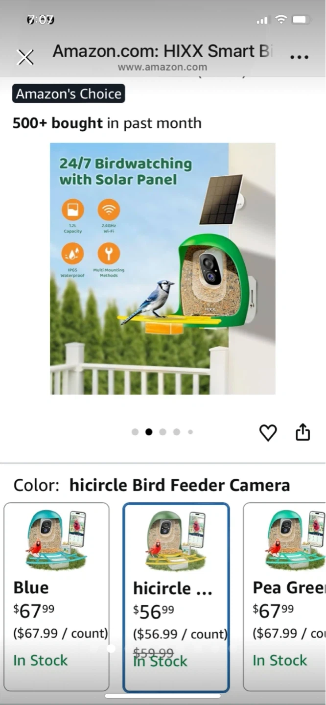 Big sale- HIXX Smart Bird Feeder Camera - photo 2
