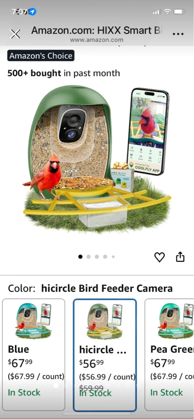 Big sale- HIXX Smart Bird Feeder Camera
