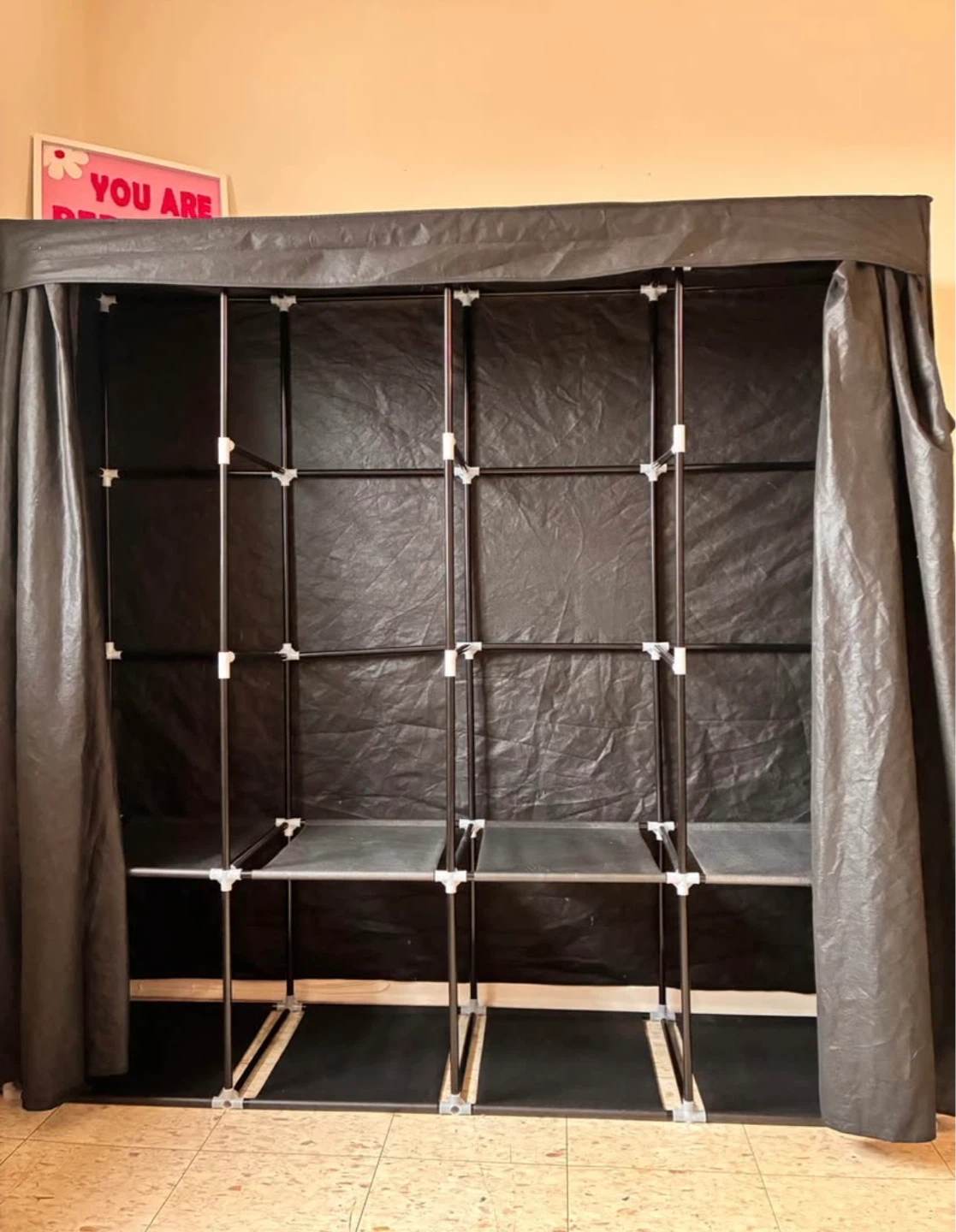 Black Portable Wardrobe - photo 2