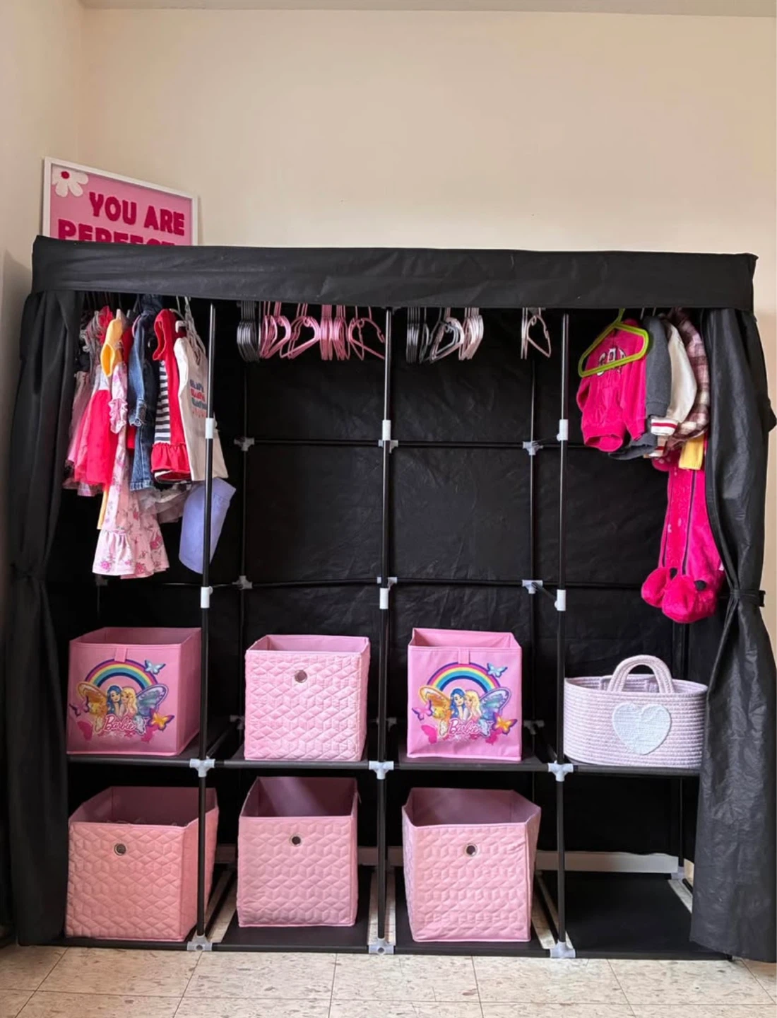 Black Portable Wardrobe