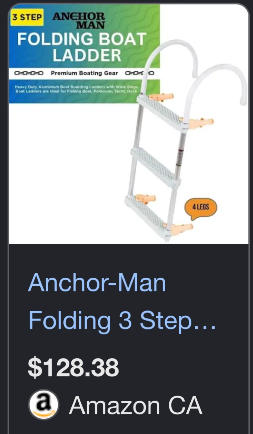 New 3-Step BOAT Boarding Ladder - photo 5