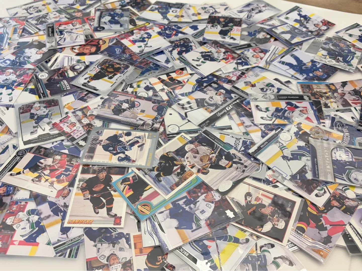 Collection Over 200 Vancouver Canucks Hockey Cards