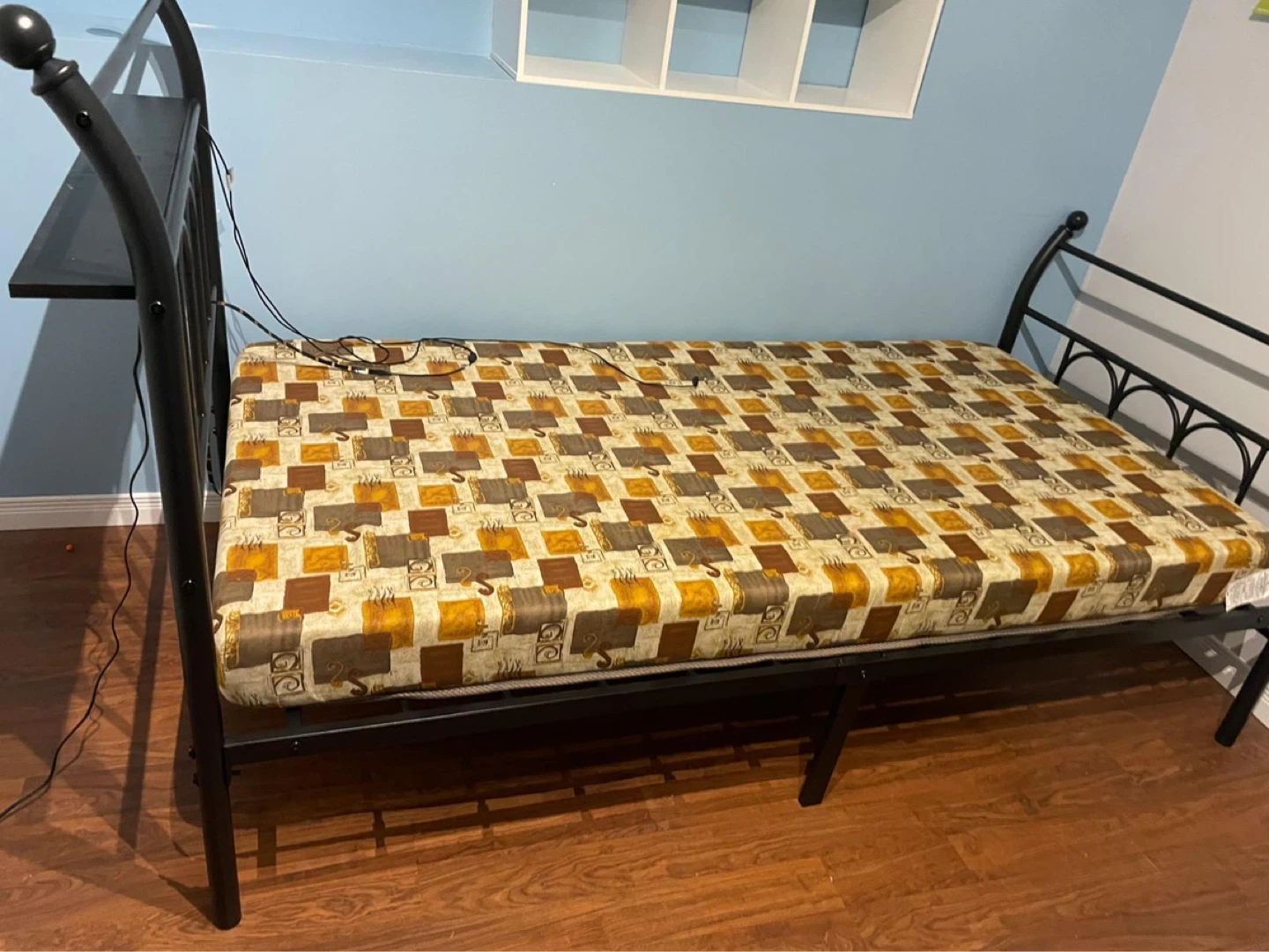 Brand new twin size bed and metal frame