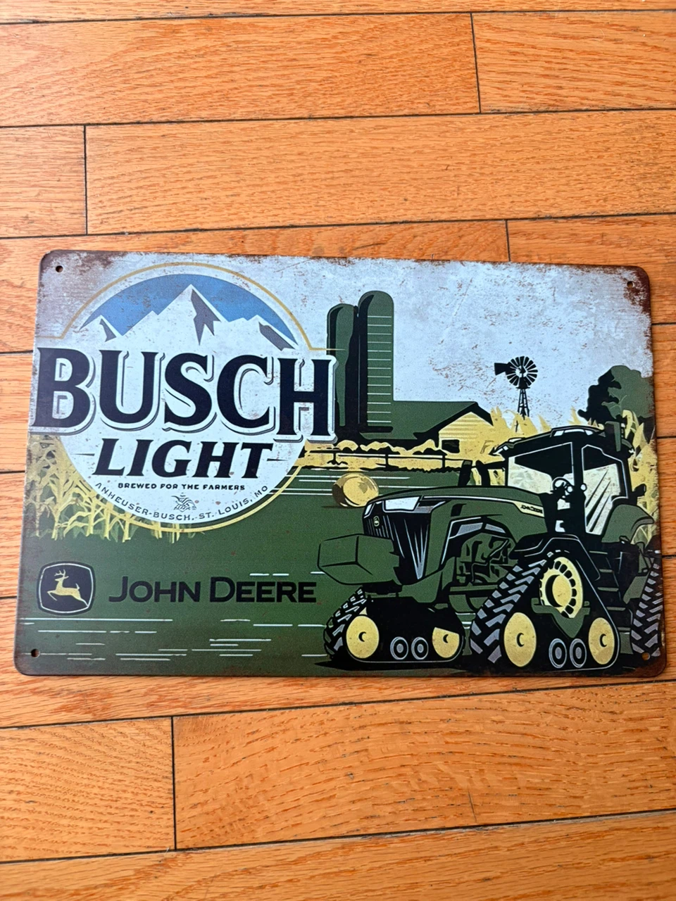 Busch Light John Deere Metal Sign