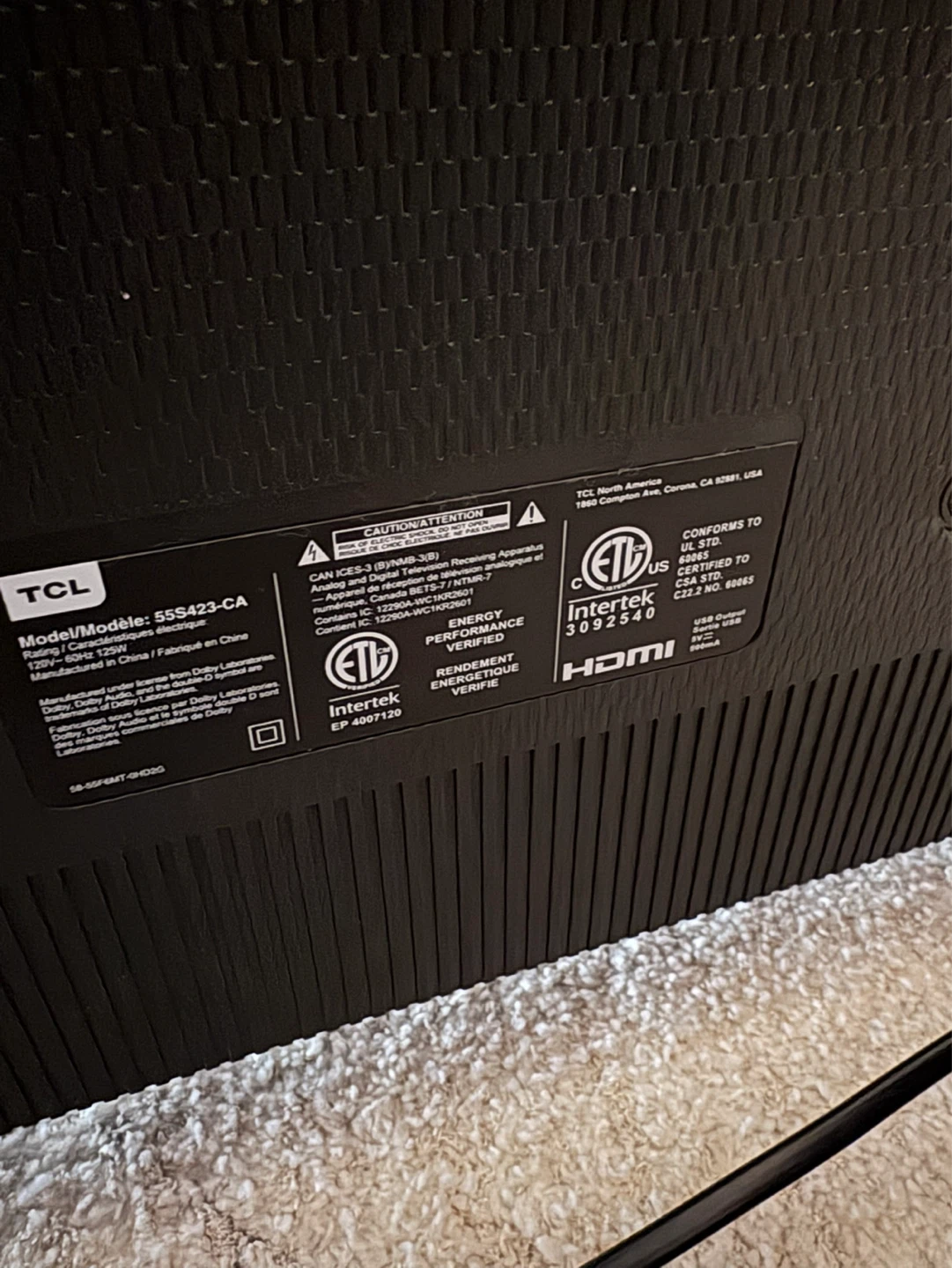 TCL 55" 4K Roku TV For Selling - photo 3