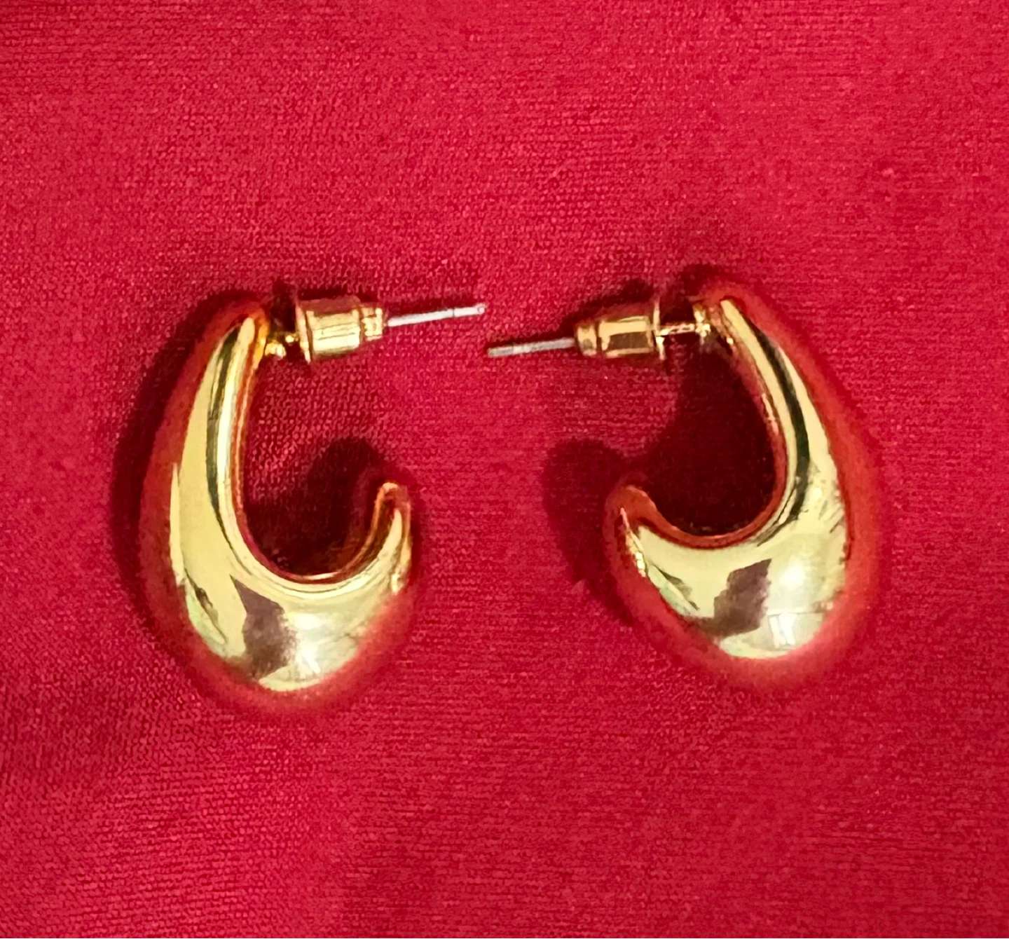 Gold Tone Hoop Earrings Set-Light Water Drop Hoop Earrings - photo 5