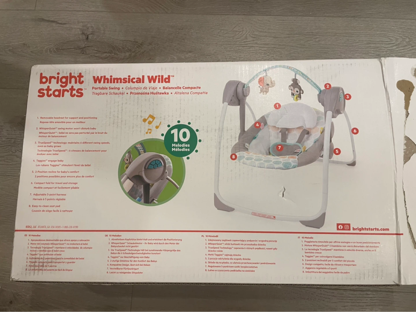 Bright Starts Whimsical Wild Portable Swing - photo 2