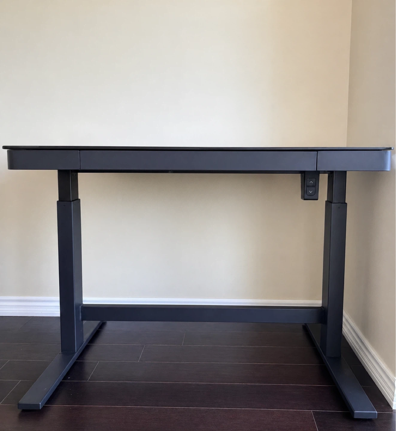 Adjustable Glass Top Standing Desk