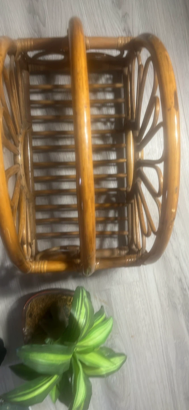 Vintage Bamboo Magazine Rack - photo 2