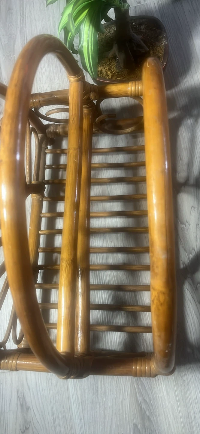 Vintage Bamboo Magazine Rack - photo 4