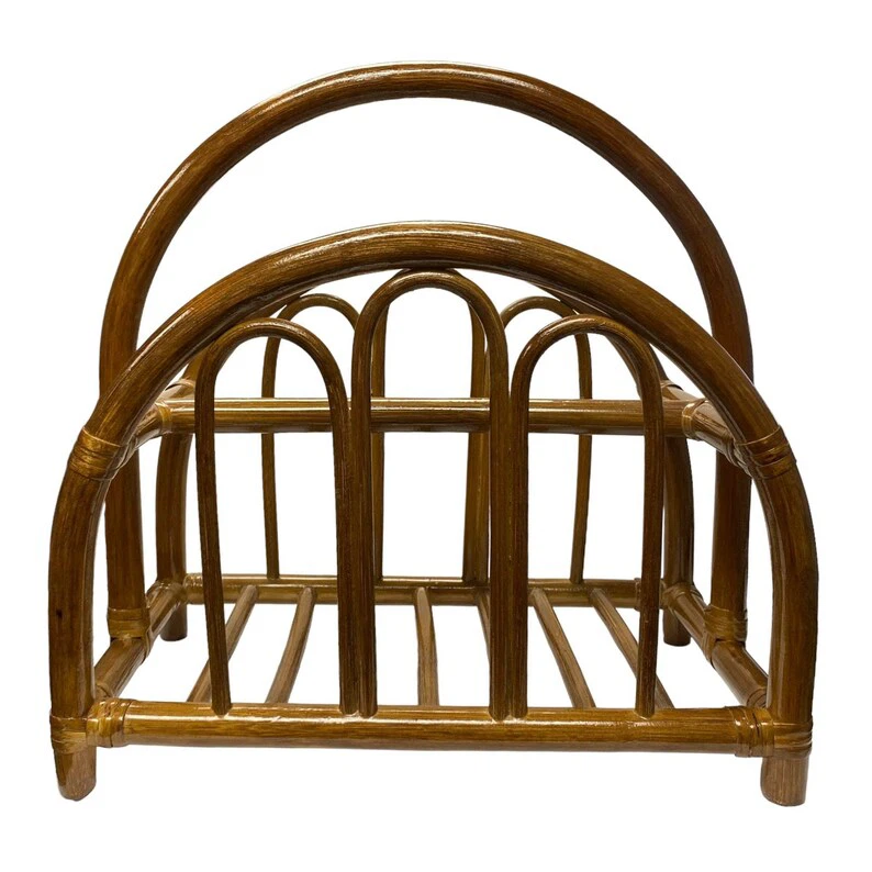Vintage Bamboo Magazine Rack - photo 5