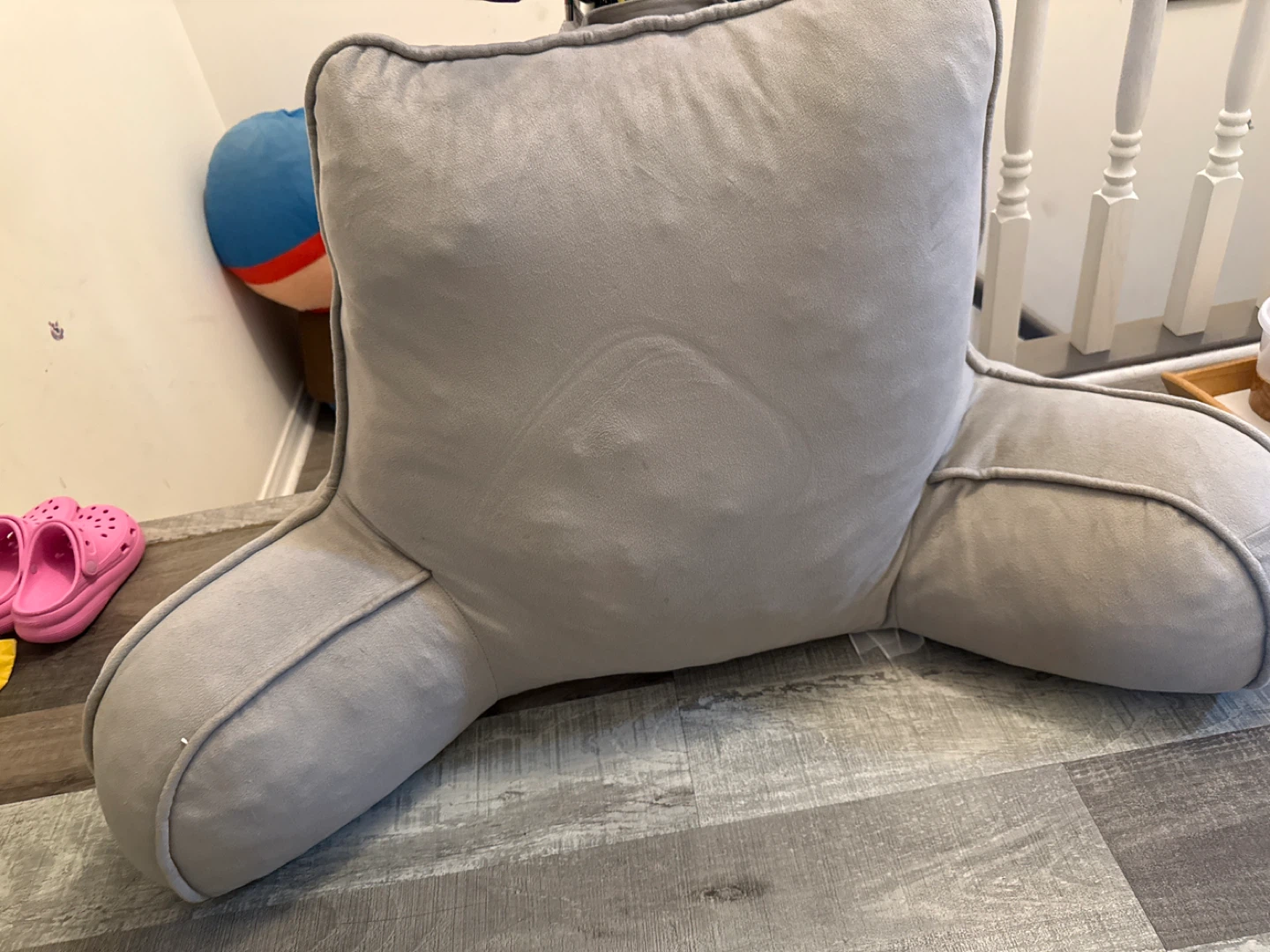 Grey Reading Pillow