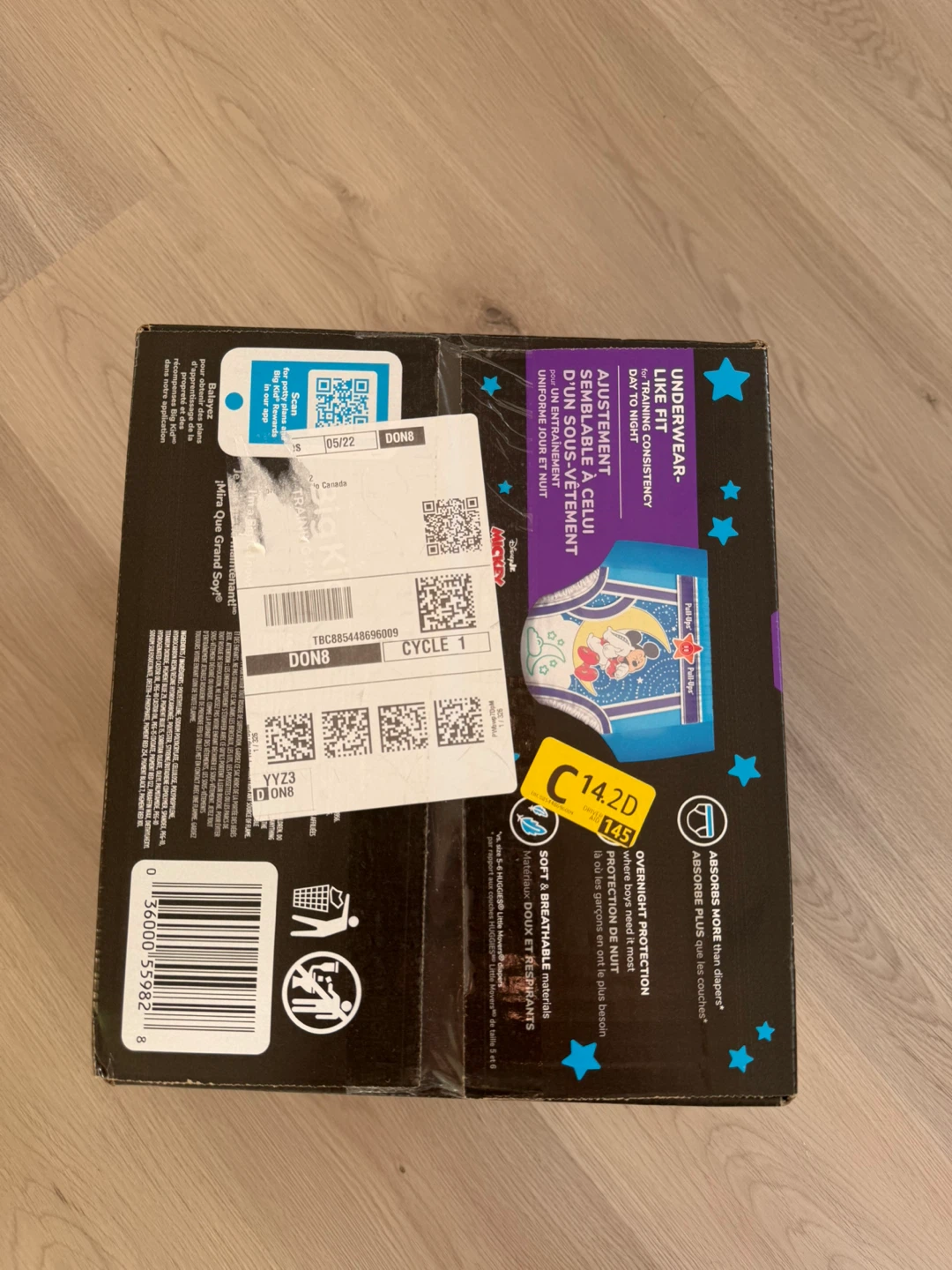 Brand new unopened box 4T/5T nighttime pull-ups - photo 3