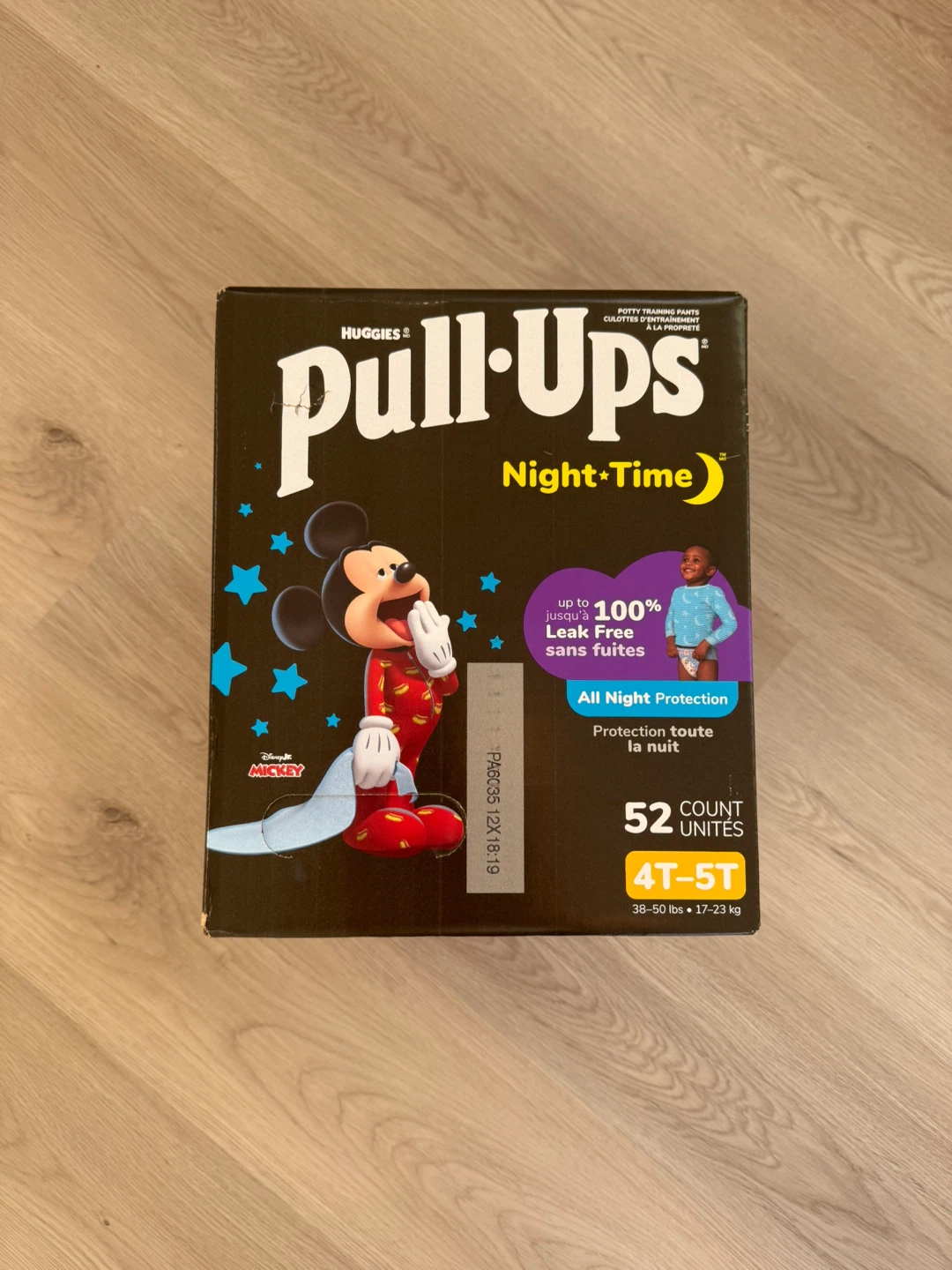 Brand new unopened box 4T/5T nighttime pull-ups