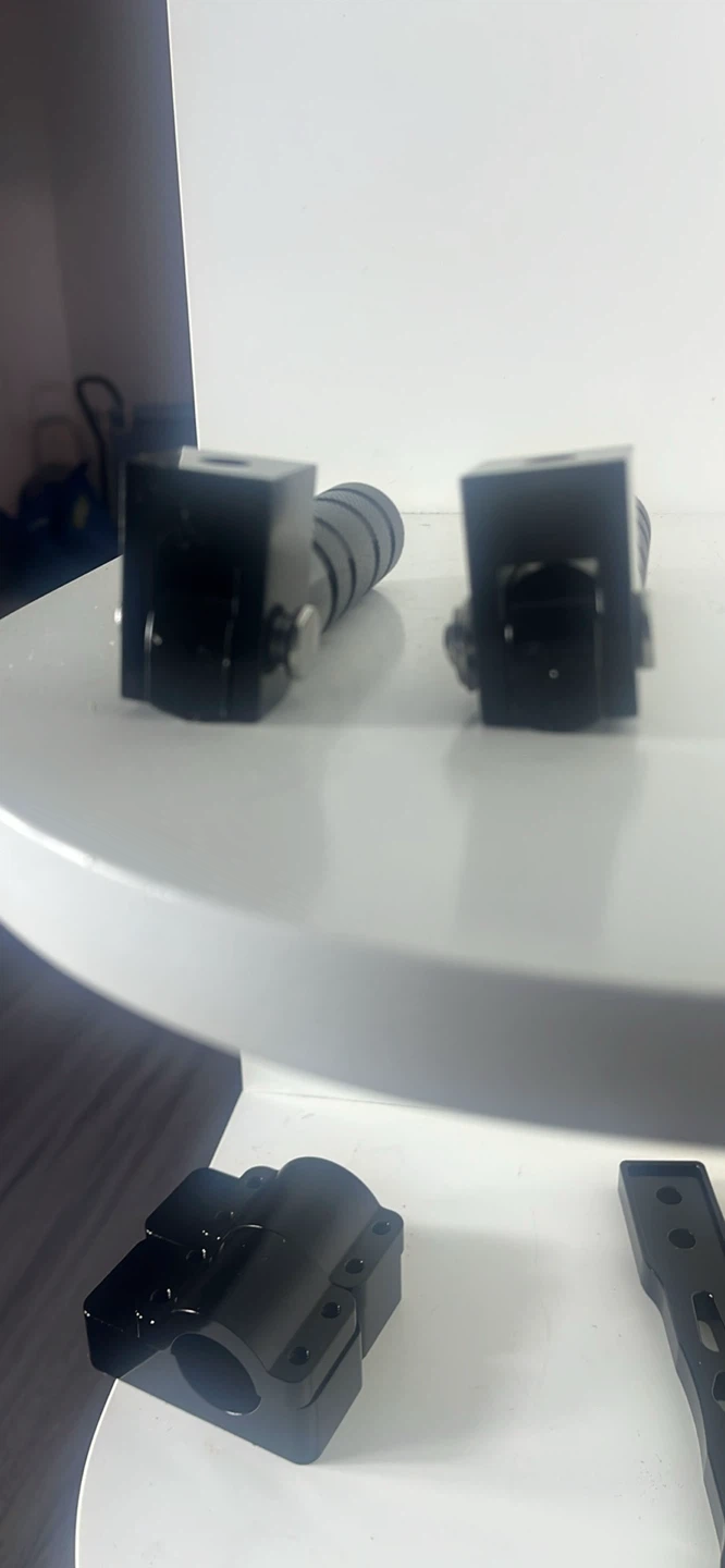Black Motorcycle Foot Peg Mounts and Handlebar Grips - photo 2