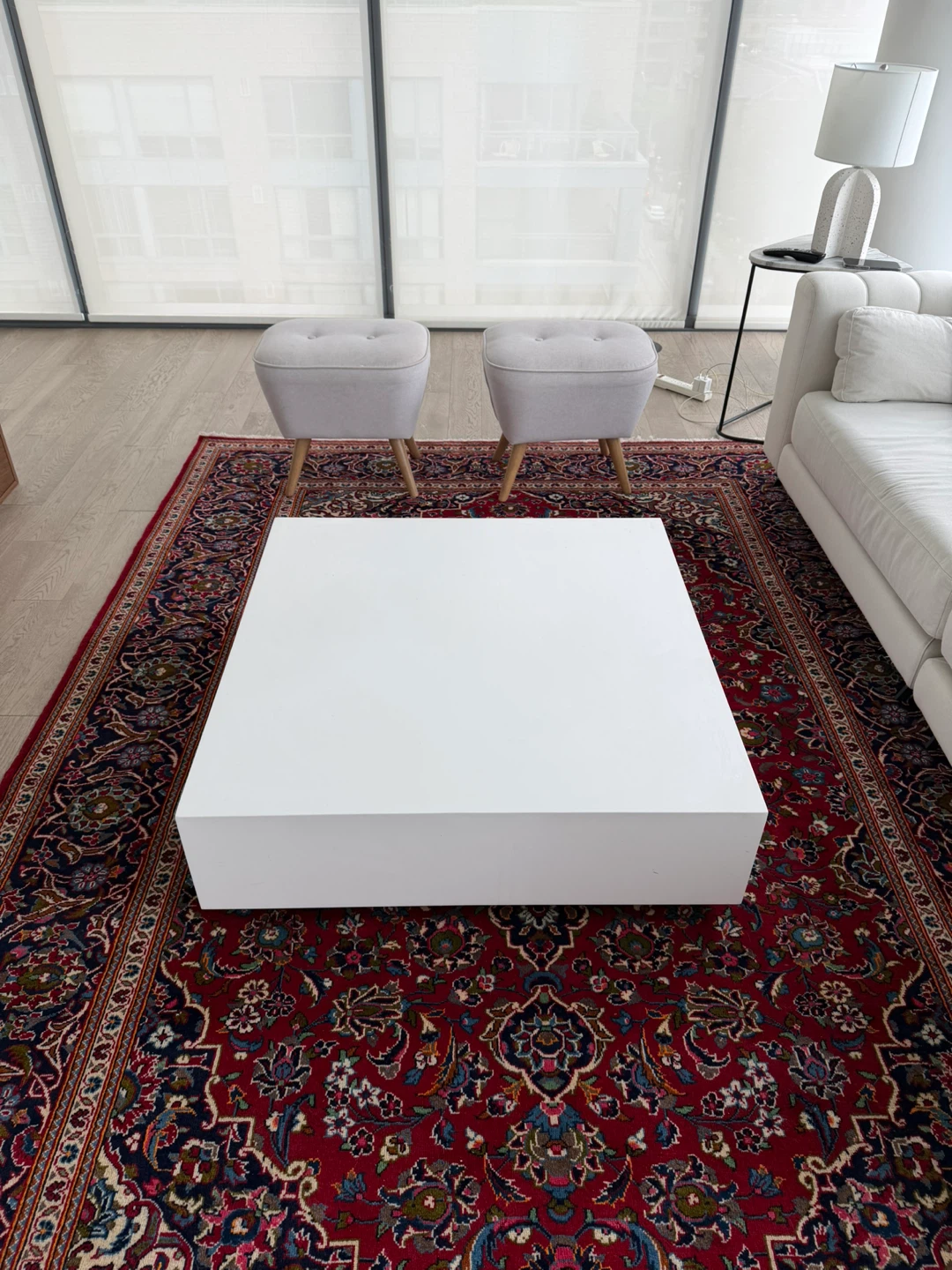 Modern coffee table with storage