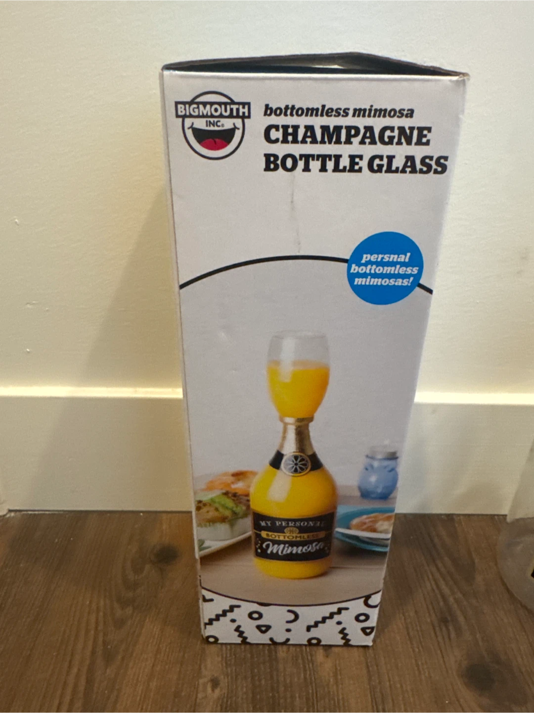 BigMouth Inc. Bottomless Mimosa Champagne Bottle Glass - photo 3