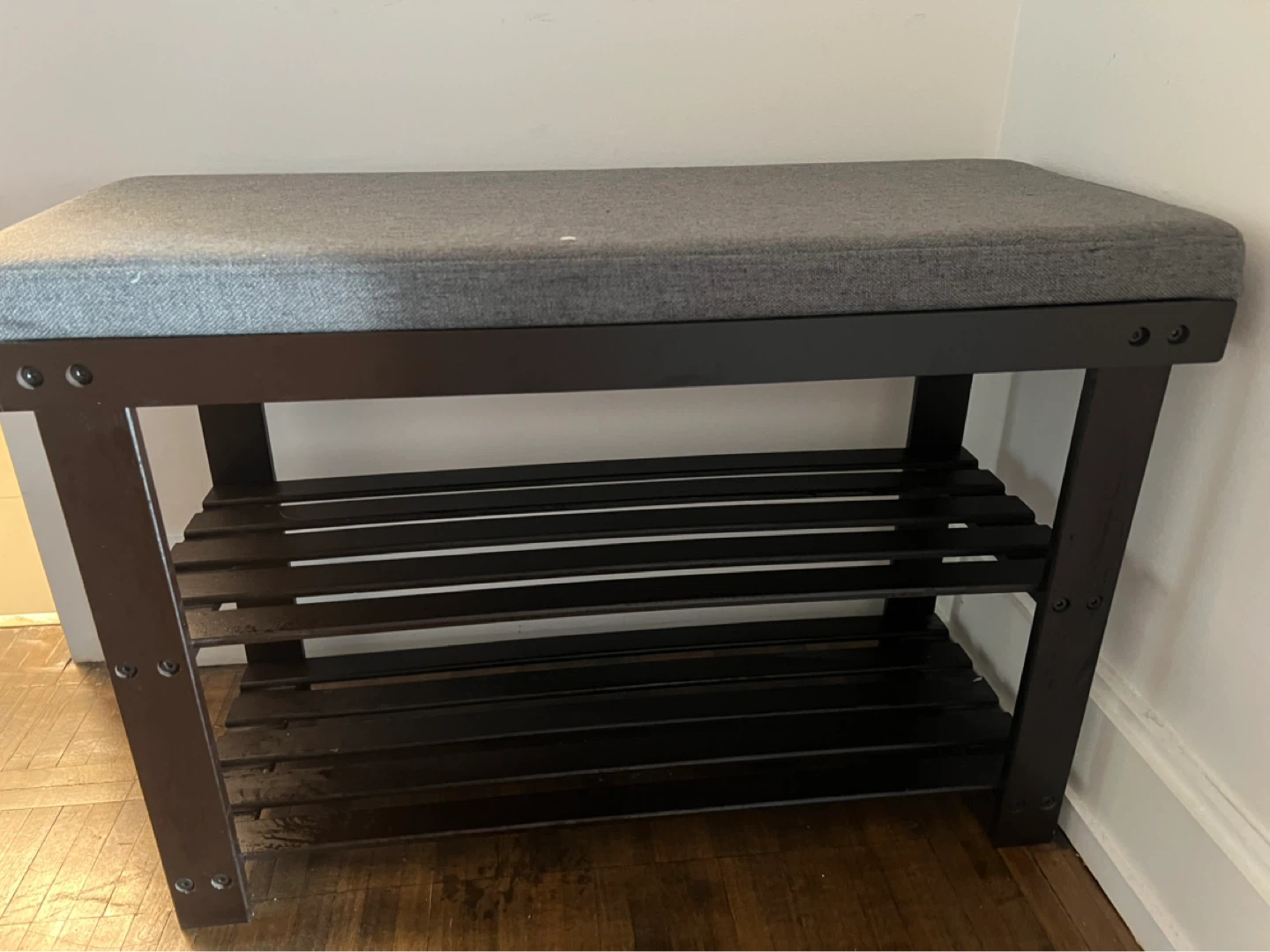 Shoe Bench with Padded Seat