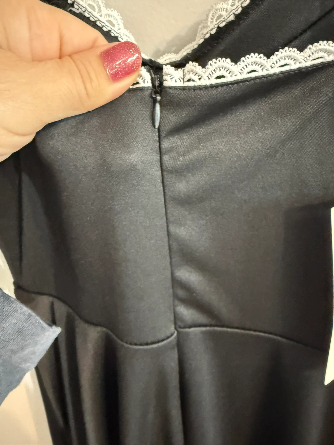 NWT JardinVue Black Lace Trim Dress - photo 4
