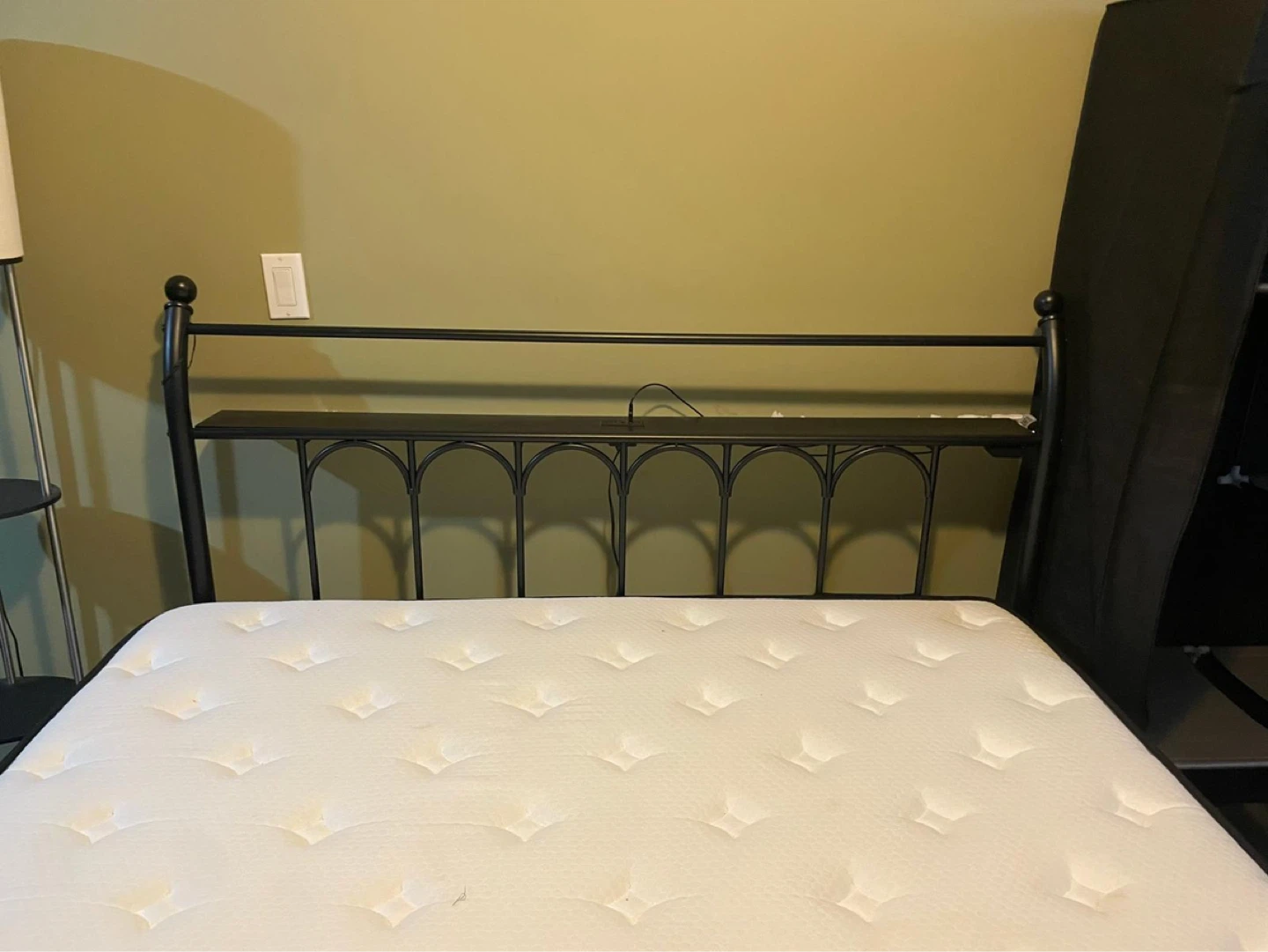 Brand new queen size bed and metal frame