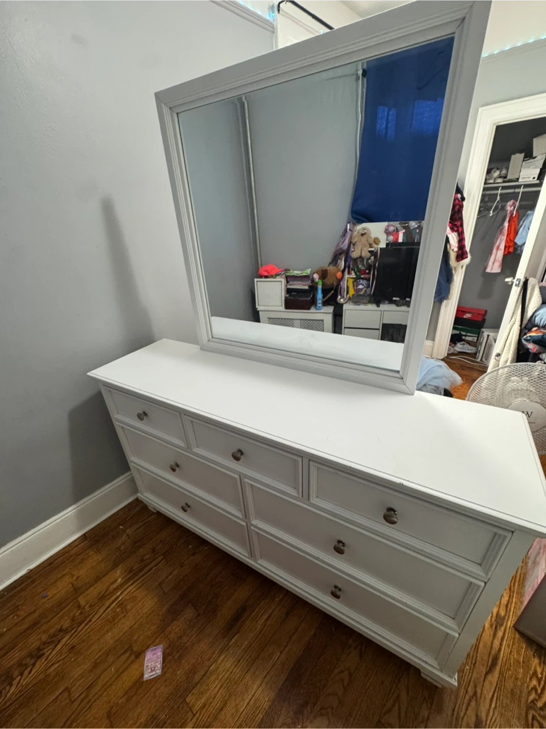 White Dresser with Mirror - photo 4