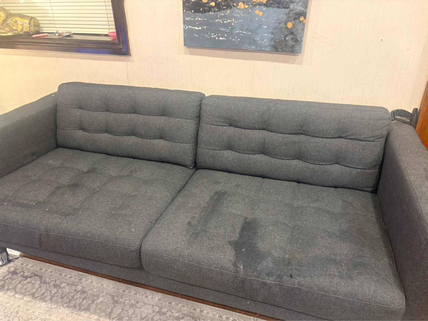 Grey Two-Seater Sofa - photo 5