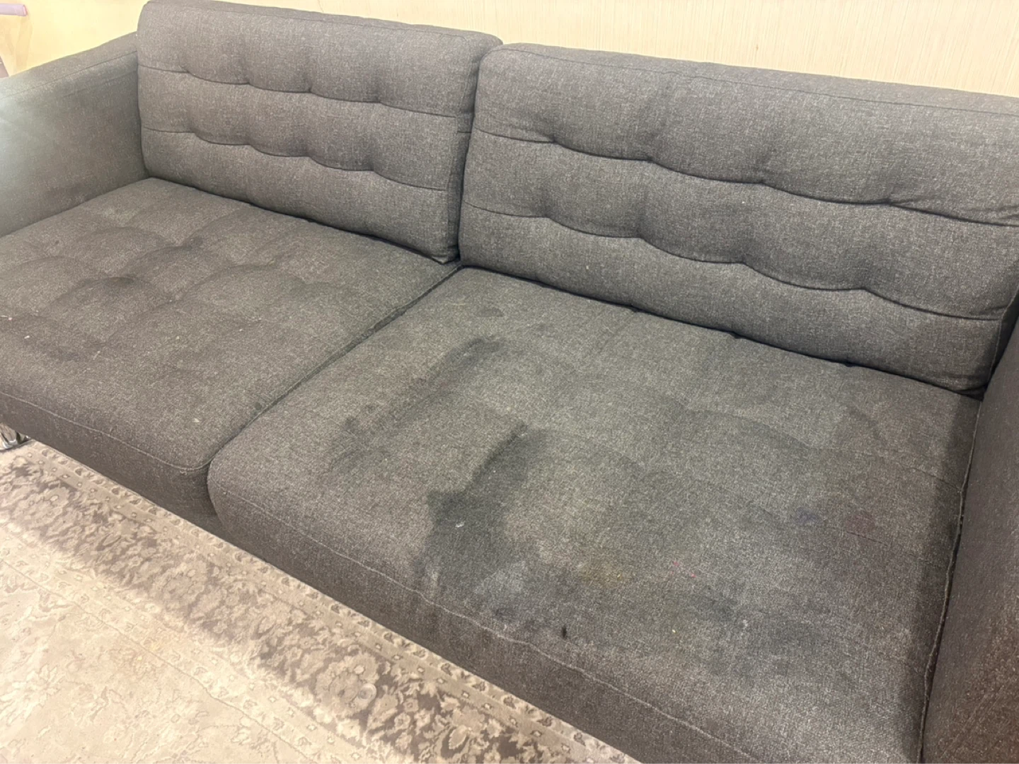 Grey Two-Seater Sofa - photo 4