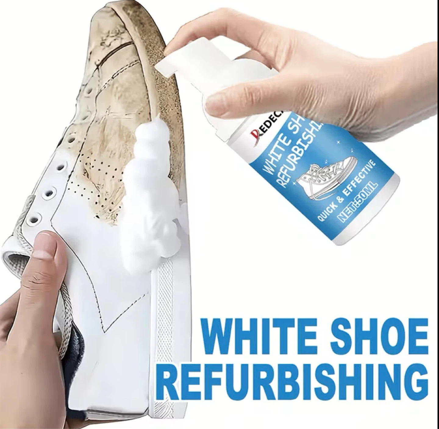 White Shoe Refurbishing Foam