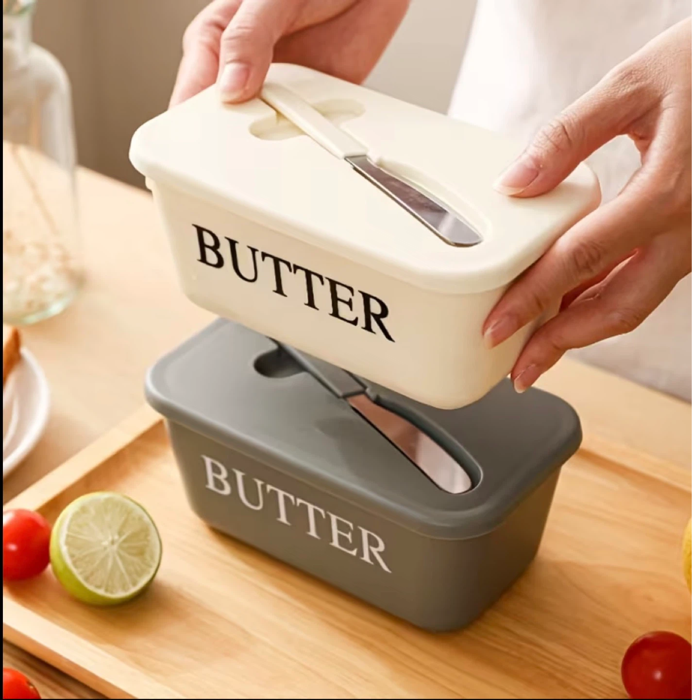 Butter Box with Lid & Spreader Knife - photo 5