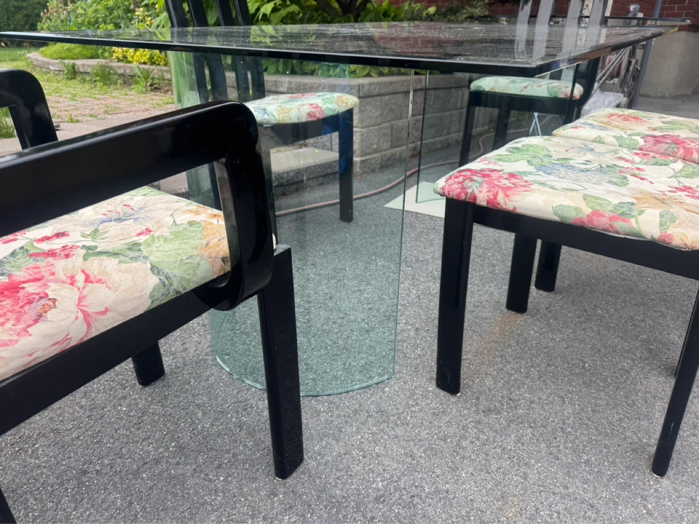 Glass Dining Table Set with 5 Chairs - photo 3