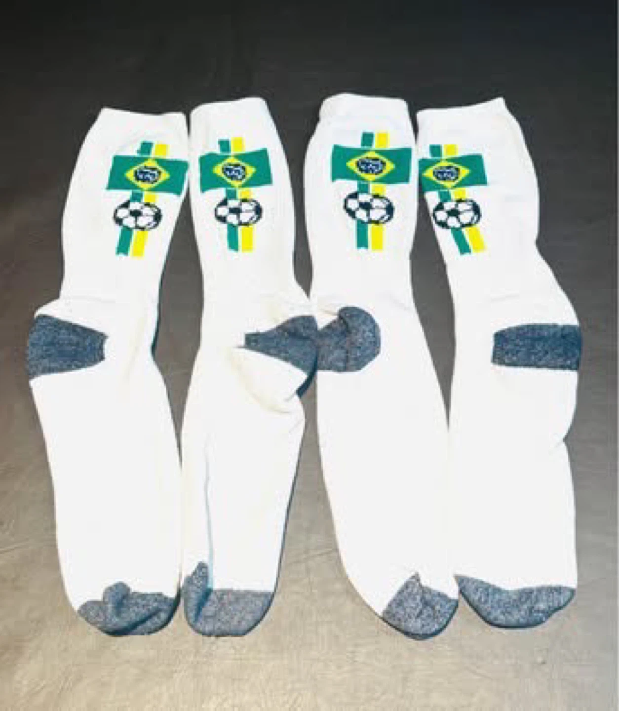 2 pairs of Brazil Soccer Crew Socks - photo 2