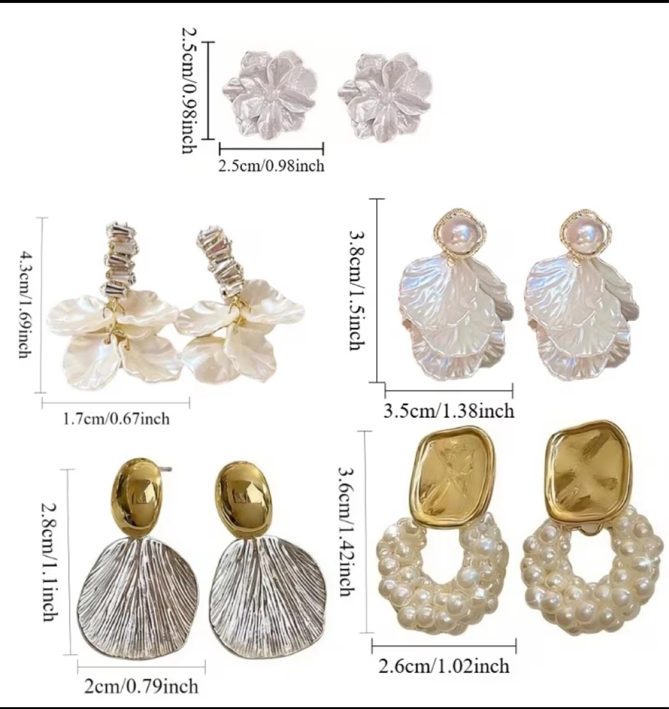 Statement Earrings – Set of 5 Pairs - photo 2