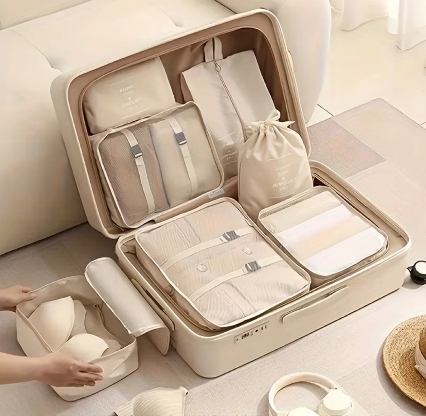 Travel Packing Cubes Set – 8 Pieces - photo 2