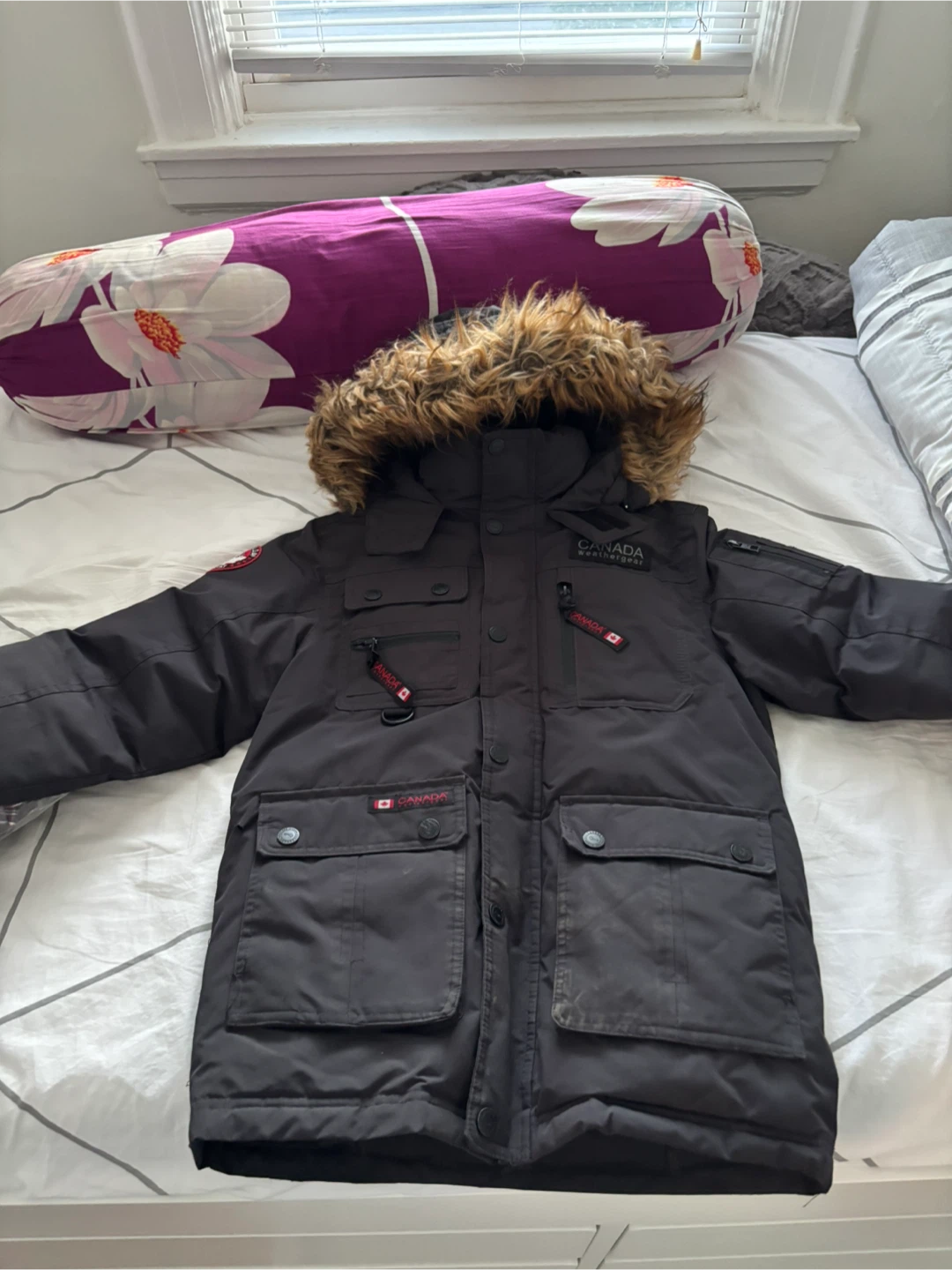 Canada Weathergear Black Winter Parka Jacket