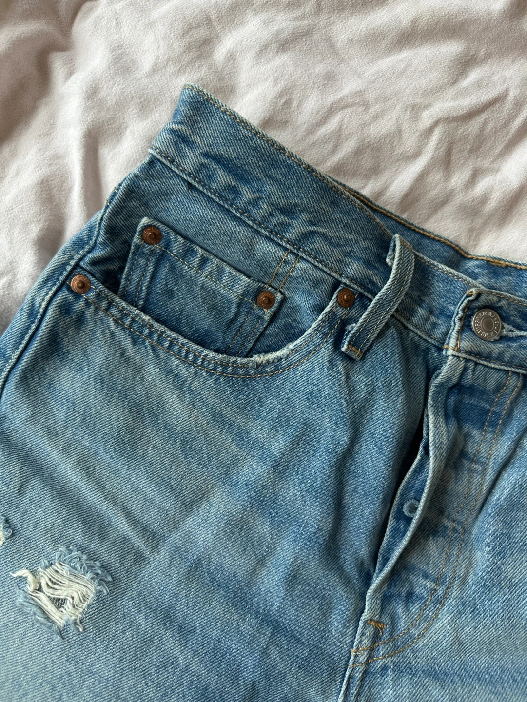 Levi's 501 Denim Shorts - photo 2
