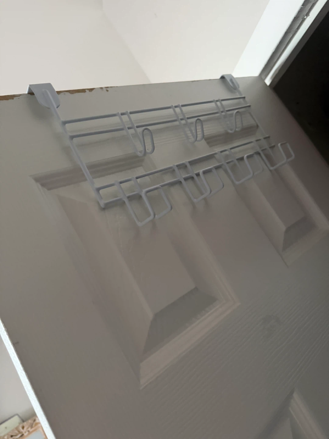 Pair of 2 White Over-the-Door Hook Organizer - photo 2