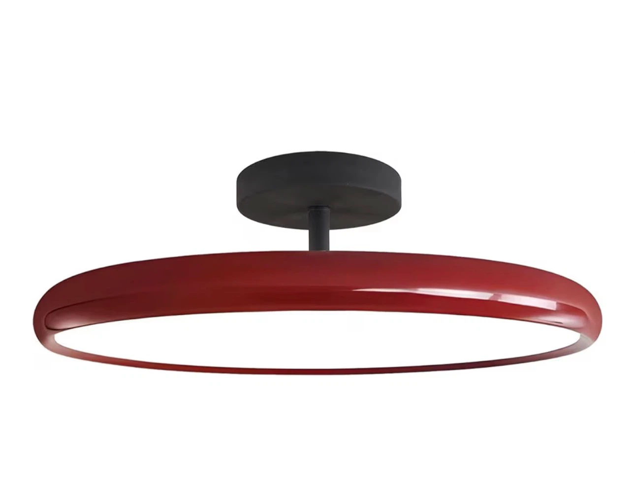 Red Modern Flush Mount Ceiling Light Fixture with remote control