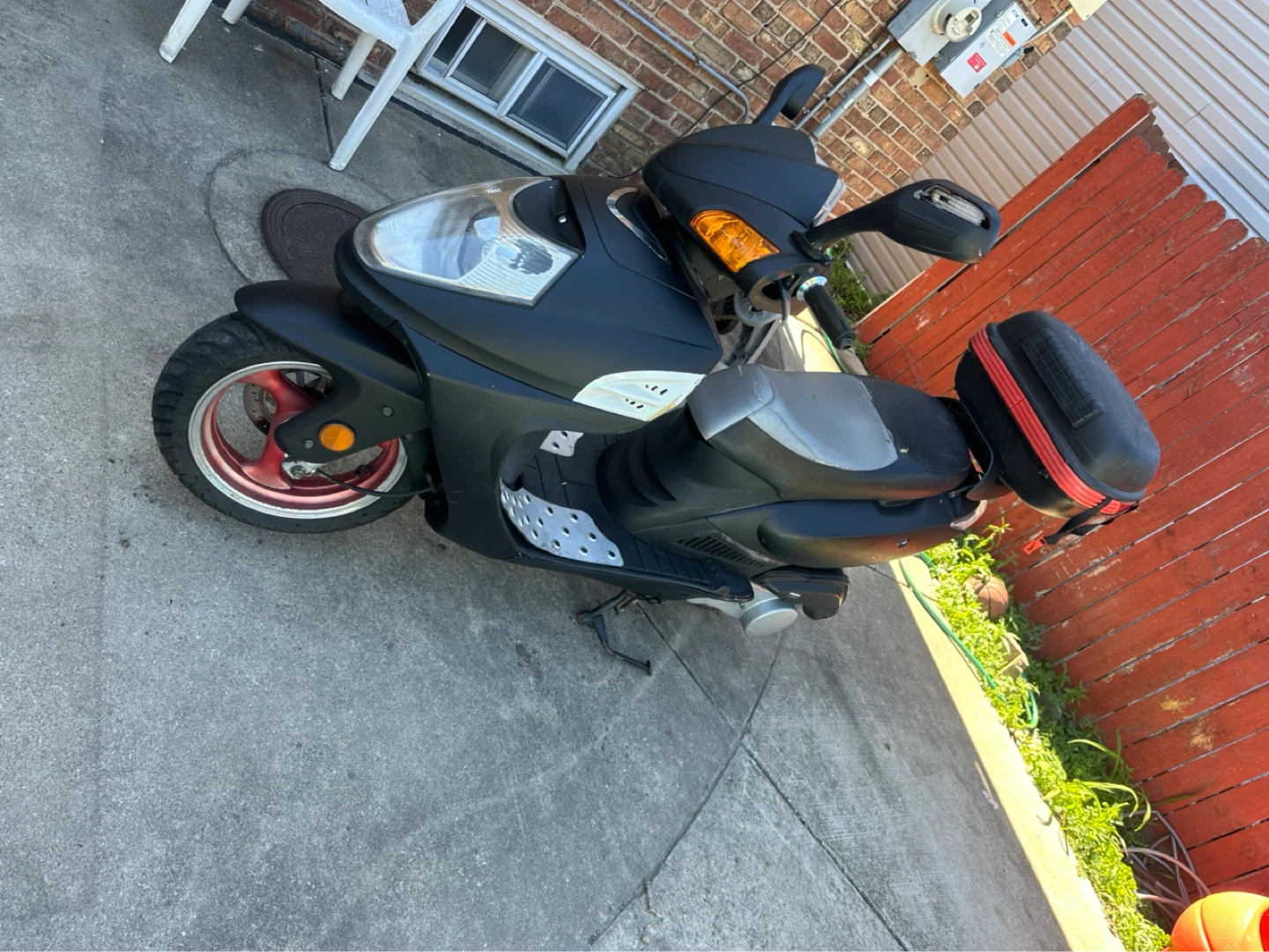 Black Scooter with Storage Trunk - photo 2