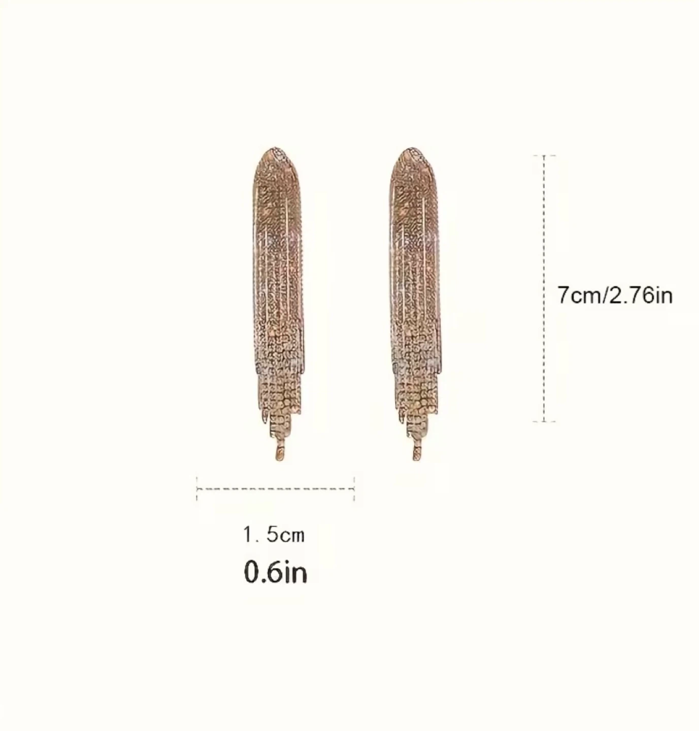 Crystal Tassel Drop Earrings - photo 2