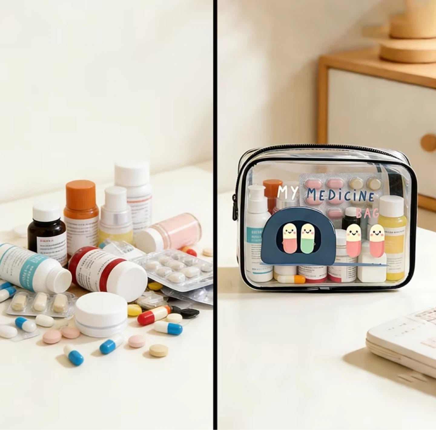 Clear Medicine & Travel Organizer Bag - photo 4